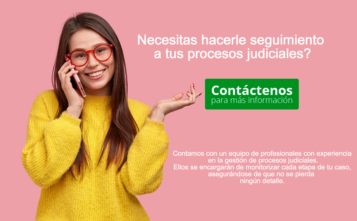 Contamos con un equipo de profesionales con experiencia  en la gestión de procesos judiciales.  Ellos se encargarán de monitorizar cada etapa de tu caso,  asegurándose de que no se pierda  ningún detalle.